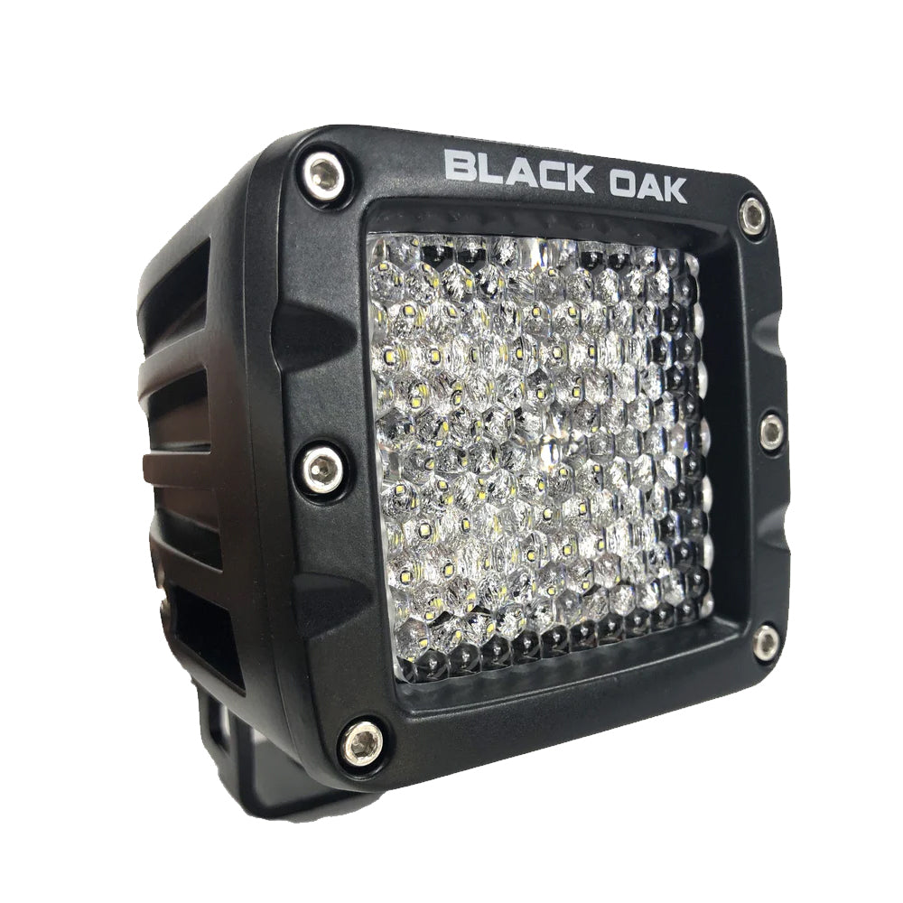 Black Oak 2" LED Pod Light - Diffused Optics - Black Housing - Pro Series 3.0 [2D-POD10CR] - Premium Pods & Cubes from Black Oak LED - Just $109.65! 