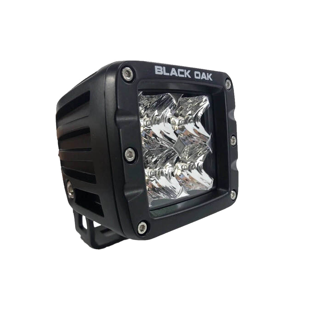 Black Oak 2" LED Pod Light - Spot Optics - Black Housing - Pro Series 3.0 [2S-POD10CR] - Premium Pods & Cubes from Black Oak LED - Just $109.65! 