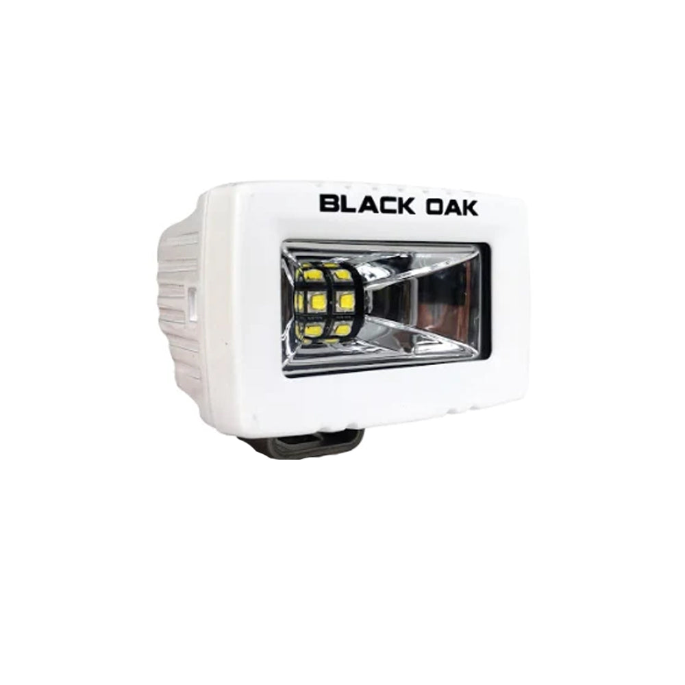 Black Oak 2" Marine Spreader Light - Scene Optics - White Housing - Pro Series 3.0 [2-MS-S] - Premium Flood/Spreader Lights from Black Oak LED - Just $89.25! 