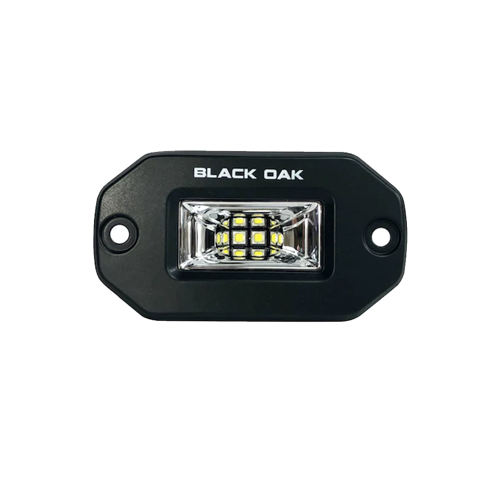 Black Oak 2" Marine Flush Mount Spreader Light - Black Housing - Pro Series 3.0 [2FSLB-S] - Premium Flood/Spreader Lights from Black Oak LED - Just $95.20! 