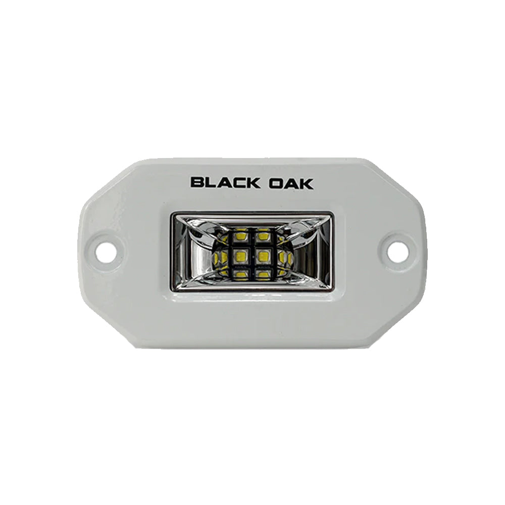 Black Oak 2" Marine Flush Mount Spreader Light - White Housing - Pro Series 3.0 [2FSL-SRPOD10CR] - Premium Flood/Spreader Lights from Black Oak LED - Just $99.45! 