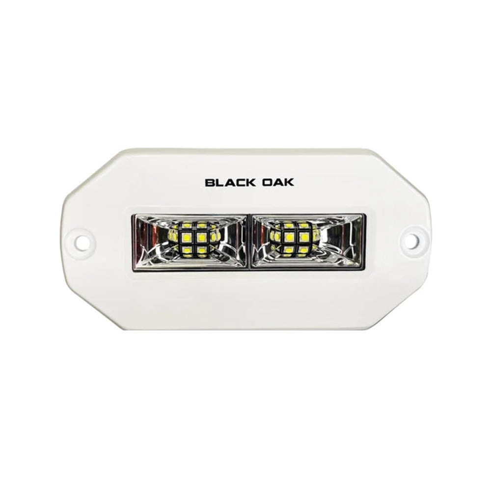 Black Oak 4" Marine Flush Mount Spreader Light - White Housing - Pro Series 3.0 [4FMSL-S] - Premium Flood/Spreader Lights from Black Oak LED - Just $148.75! 