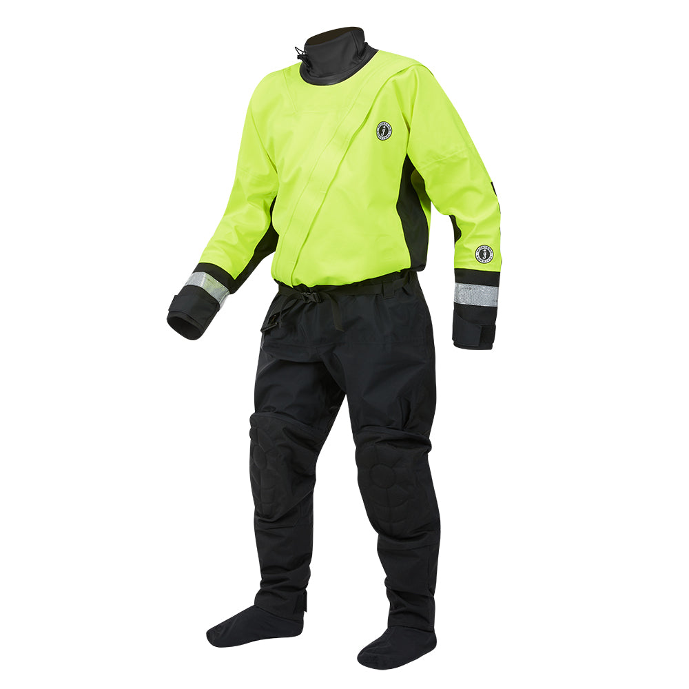 Mustang MSD576 Water Rescue Dry Suit - Fluorescent Yellow Green-Black - XL [MSD57602-251-XL-101] - Premium Immersion/Dry/Work Suits from Mustang Survival - Just $1443.99! 