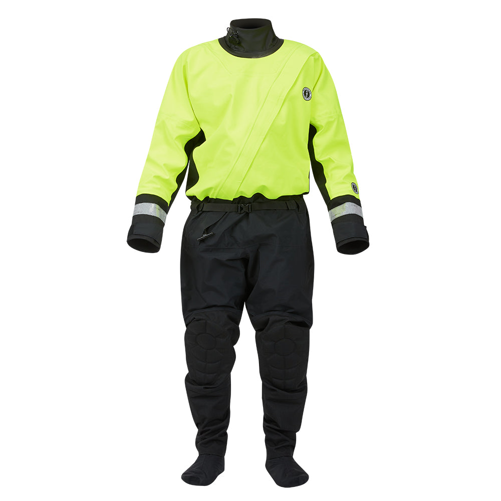 Mustang MSD576 Water Rescue Dry Suit - Fluorescent Yellow Green-Black - XL [MSD57602-251-XL-101] - Premium Immersion/Dry/Work Suits from Mustang Survival - Just $1443.99! 