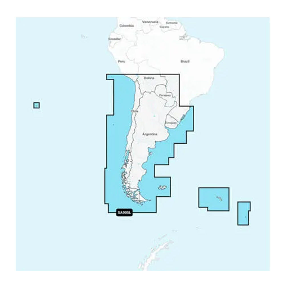 Garmin Navionics+ NSSA005L - Chile, Argentina  Easter Island - Marine Chart [010-C1286-20] - Premium Garmin Navionics+ Foreign from Garmin - Just $138.99! 