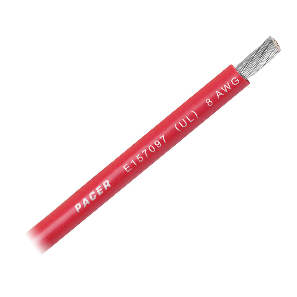 Pacer Red 8 AWG Battery Cable - Sold By The Foot [WUL8RD-FT] - Premium Wire from Pacer Group - Just $0.95! 