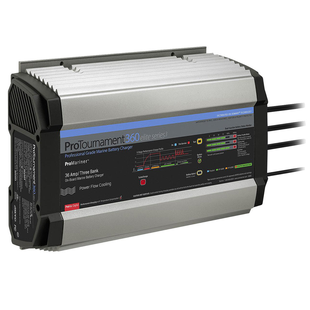 ProMariner ProTournament 360 Elite Series3 3-Bank On-Board Marine Battery Charger [53363] - Premium Battery Chargers from ProMariner - Just $389.99! 