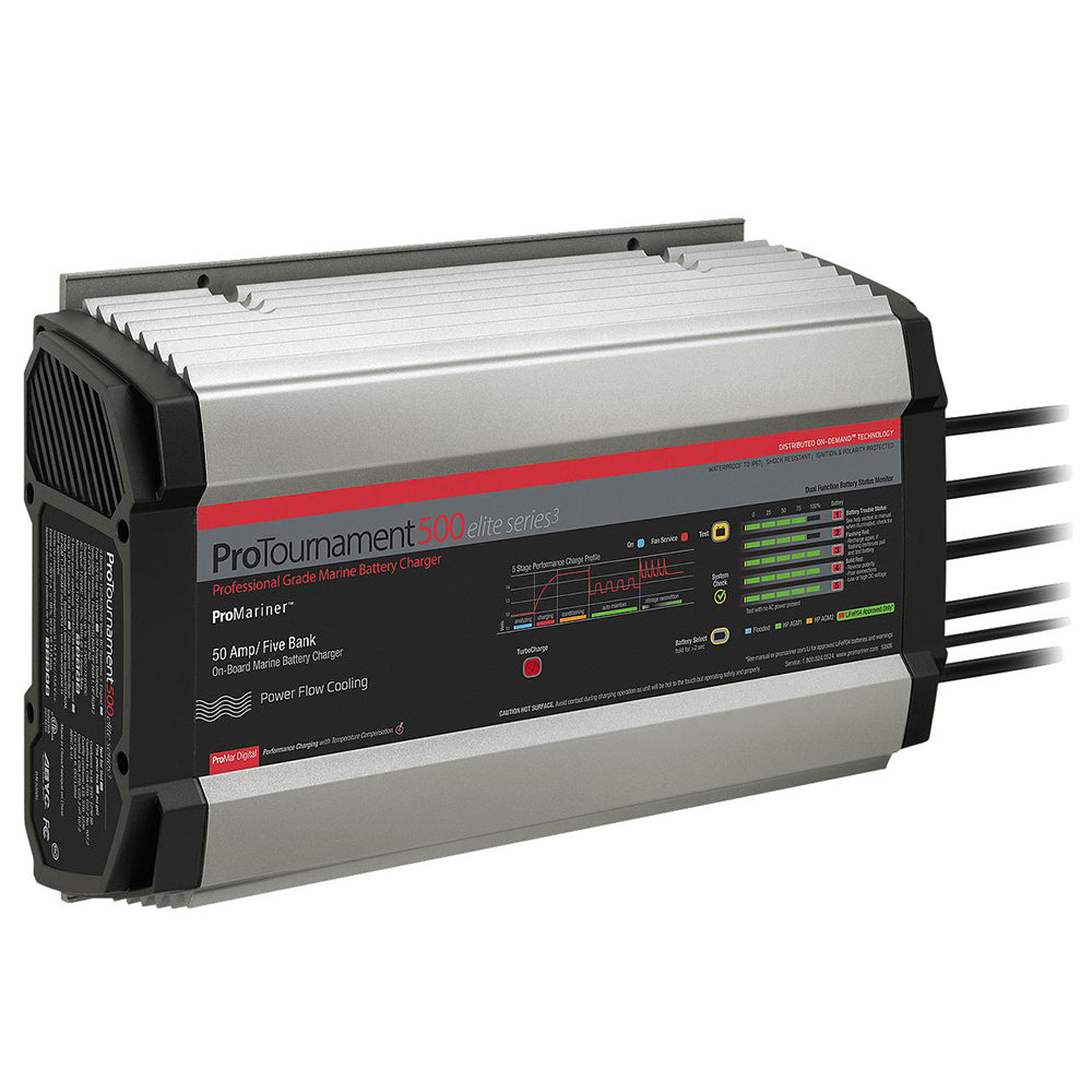 ProMariner ProTournament 500 Elite Series3 5-Bank On-Board Marine Battery Charger [53505] - Premium Battery Chargers from ProMariner - Just $519.99! 