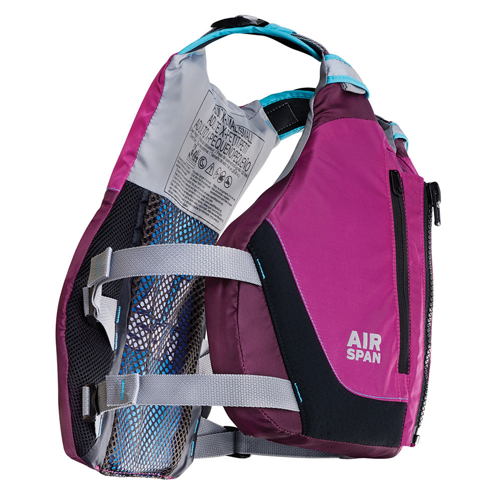 Onyx Airspan Breeze Life Jacket - XS/SM - Purple [123000-600-020-23] - Premium Life Vests from Onyx Outdoor - Just $62.99! 