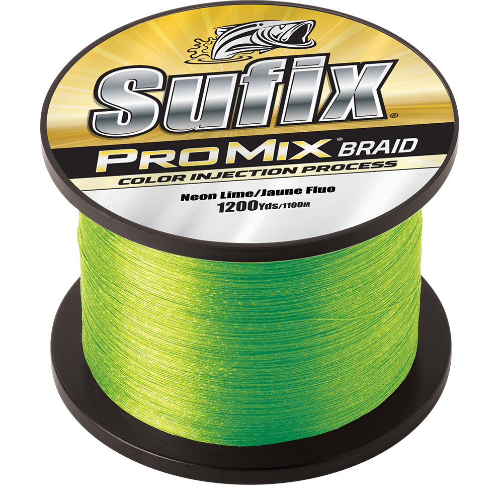 Sufix ProMix Braid - 20lb - Neon Lime - 1200 yds [630-320L] - Premium Lines & Leaders from Sufix - Just $83.99! 