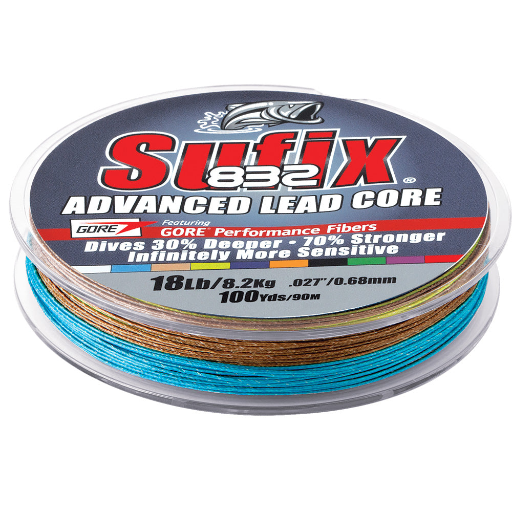 Sufix 832 Advanced Lead Core - 12lb - 10-Color Metered - 100 yds [658-112MC] - Premium Lines & Leaders from Sufix - Just $32.99! 