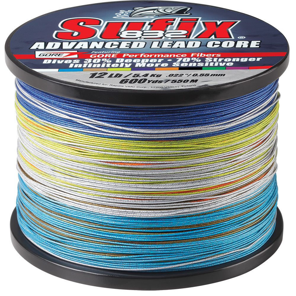 Sufix 832 Advanced Lead Core - 12lb - 10-Color Metered - 600 yds [658-312MC] - Premium Lines & Leaders from Sufix - Just $156.99! 