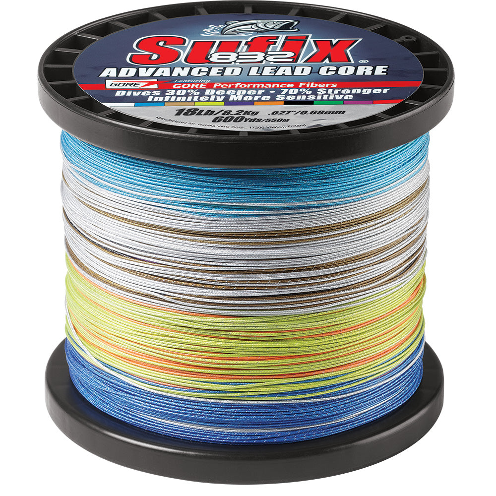 Sufix 832 Advanced Lead Core - 18lb - 10-Color Metered - 600 yds [658-318MC] - Premium Lines & Leaders from Sufix - Just $156.99! 