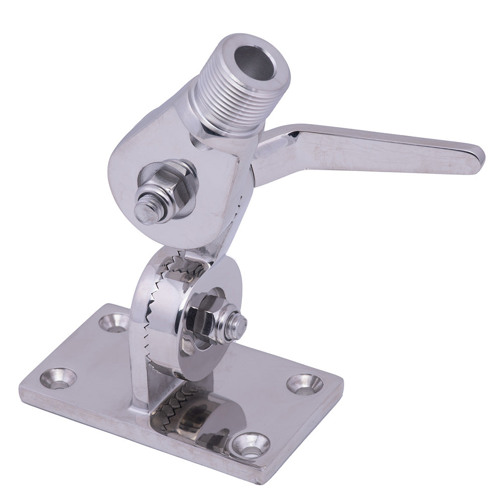 Whitecap Heavy-Duty Ratchet Antenna Mount - 316 Stainless Steel [S-1802BC] - Premium Antenna Mounts & Accessories from Whitecap - Just $80.99! 