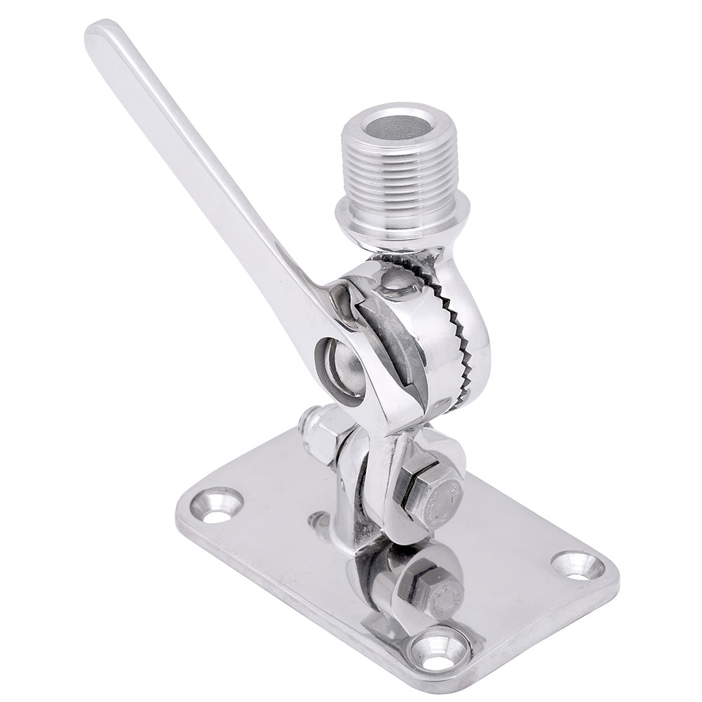 Whitecap Ratchet Antenna Mount - 316 Stainless Steel [S-1802C] - Premium Antenna Mounts & Accessories from Whitecap - Just $64.99! 