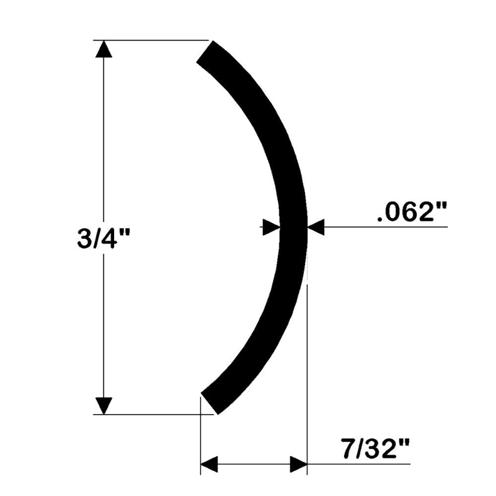 TACO Hollow Back 304 Stainless Steel Rub Rail Insert 3/4" x 6 [S11-4511P6-1] - Premium Rub Rail from TACO Marine - Just $63.99! 