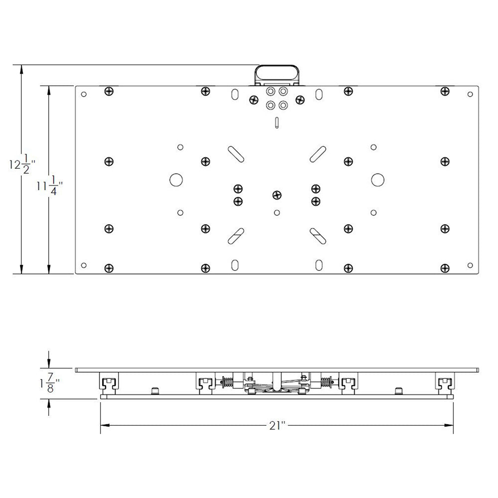 TACO 11-1/8" x 24" Manual Seat Slide [M20-2411] - Premium Seating from TACO Marine - Just $586.99! 