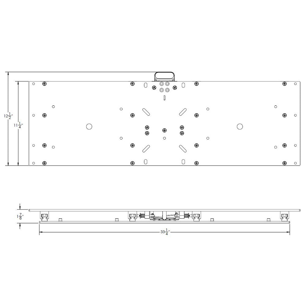 TACO 11-1/8" x 36" Manual Seat Slide [M20-3611] - Premium Seating from TACO Marine - Just $624.99! 