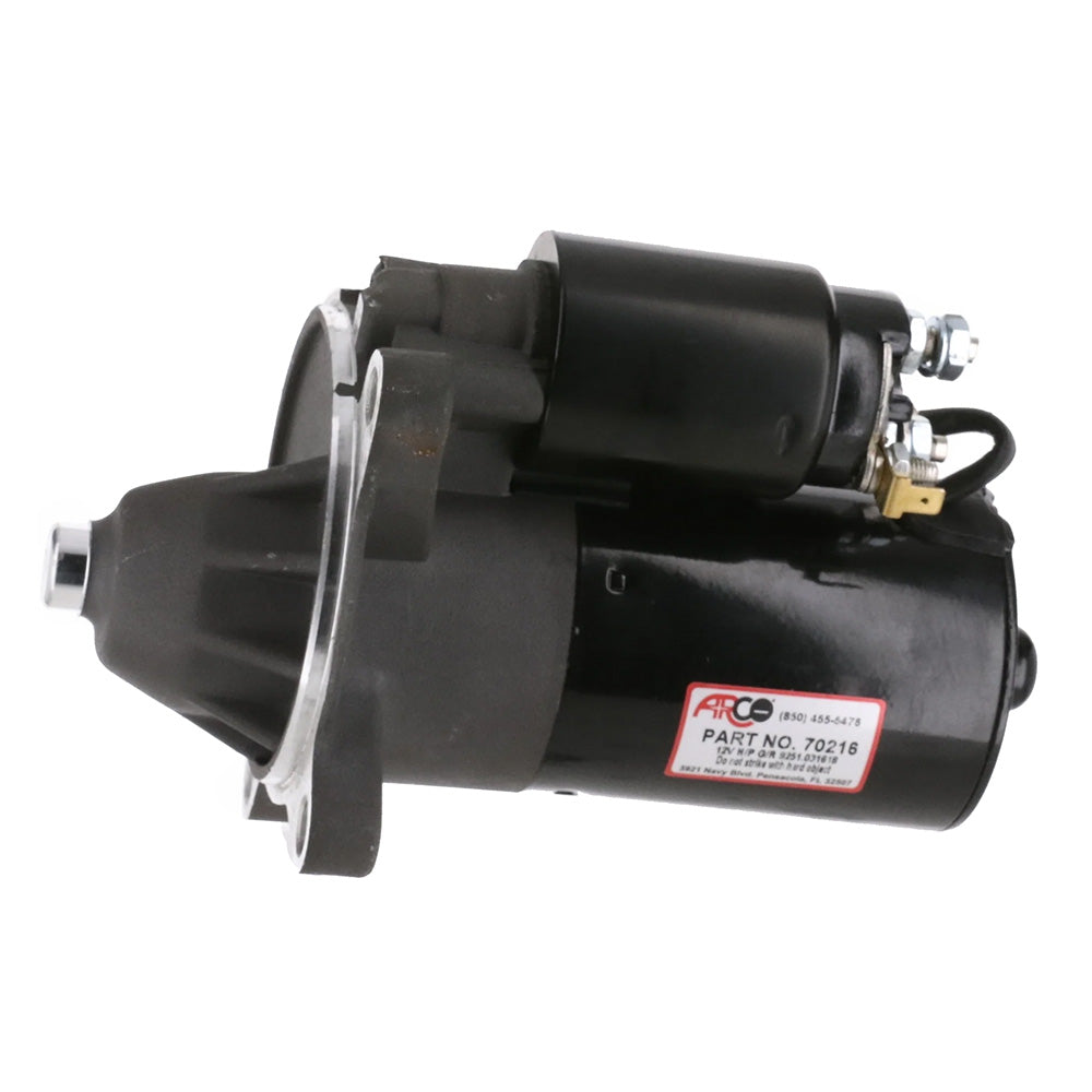 ARCO Marine High-Performance Inboard Starter w/Gear Reduction  Permanent Magnet - Clockwise Rotation (2.3 Fords) [70216] - Premium Engine Controls from ARCO Marine - Just $145.99! 