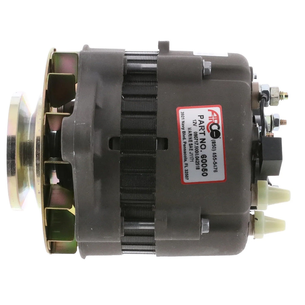 ARCO Marine Premium Replacement Alternator w/Single Groove Pulley - 12V, 55A [60050] - Premium Alternators from ARCO Marine - Just $203.99! 