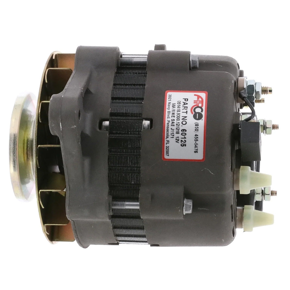 ARCO Marine Premium Replacement Inboard Alternator w/Single Groove Pulley - 12V 55A [60125] - Premium Alternators from ARCO Marine - Just $230.99! 