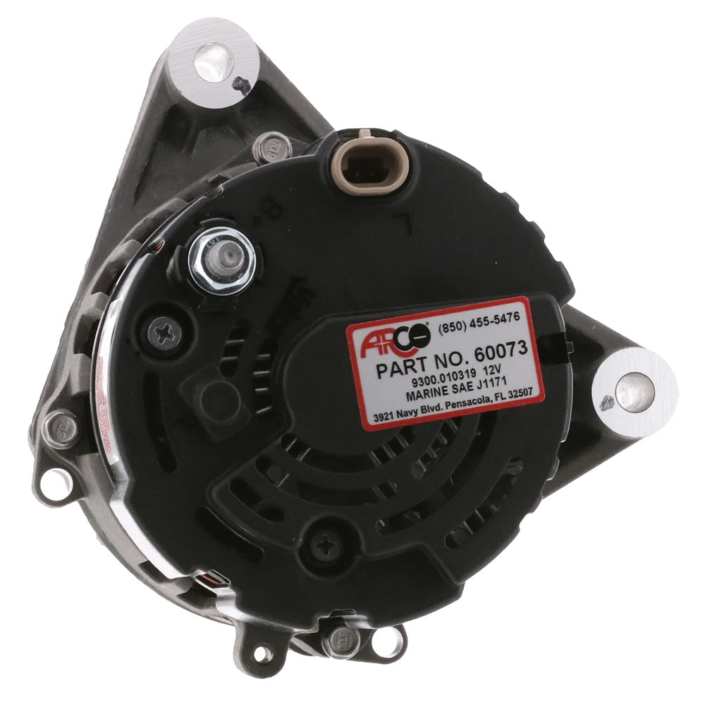 ARCO Marine Premium Replacement Inboard Alternator w/55mm Multi-Groove Pulley - 12V 65A [60073] - Premium Alternators from ARCO Marine - Just $239.99! 