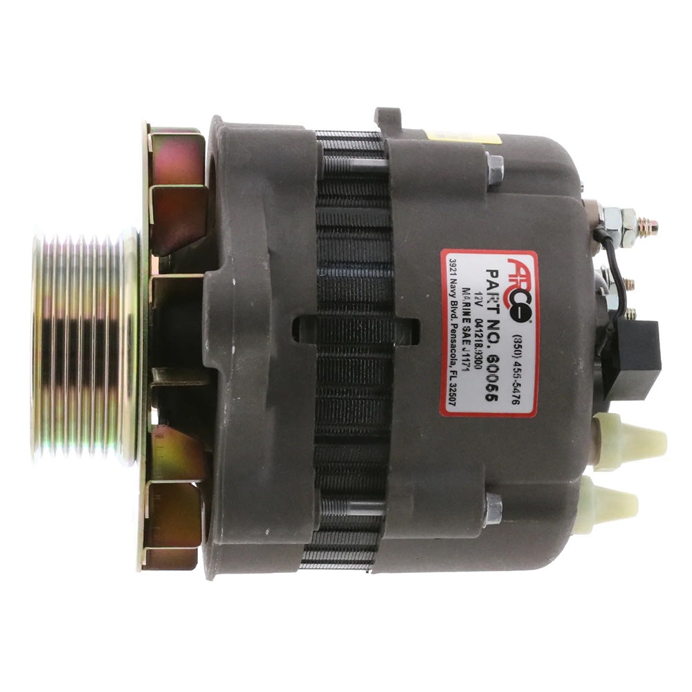 ARCO Marine Premium Replacement Alternator w/Multi-Groove Pulley - 12V 55A [60055] - Premium Alternators from ARCO Marine - Just $217.99! 