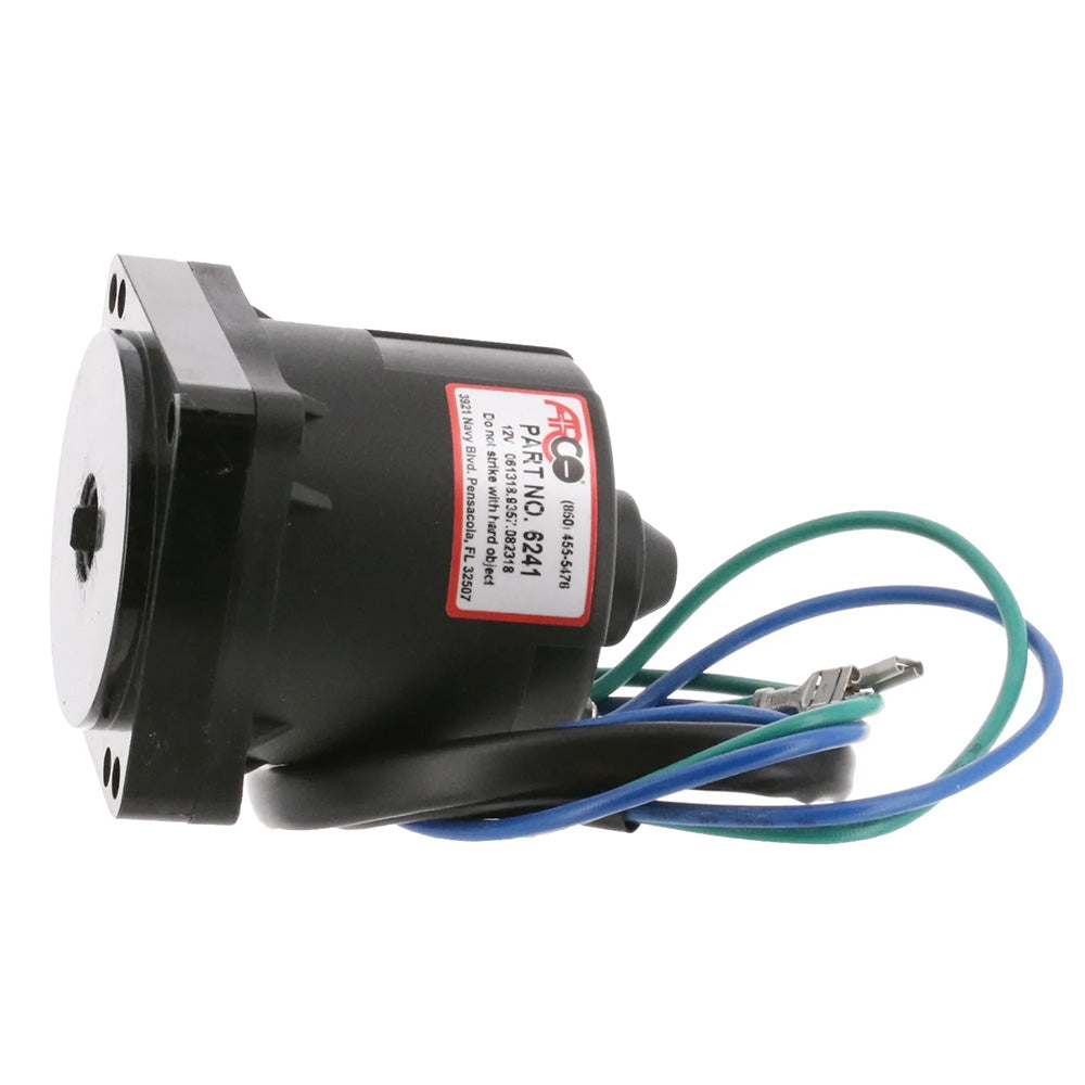 ARCO Marine Replacement Johnson/Evinrude Tilt Trim Motor - 2-Wire, 4 Bolt, Flat Blade Shaft [6241] - Premium Engine Controls from ARCO Marine - Just $178.99! 