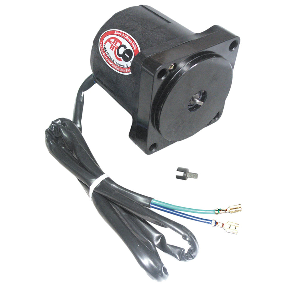 ARCO Marine Replacement Johnson/Evinrude Tilt Trim Motor - 2-Wire, 4 Bolt, Flat Blade Shaft [6241] - Premium Engine Controls from ARCO Marine - Just $178.99! 