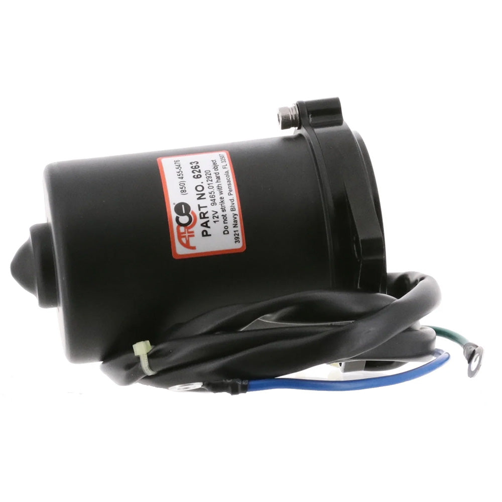 ARCO Marine Replacement Outboard Tilt Trim Motor - Yamaha, 2-Wire, 3 Bolt, Flat Blade Shaft [6263] - Premium Engine Controls from ARCO Marine - Just $395.99! 