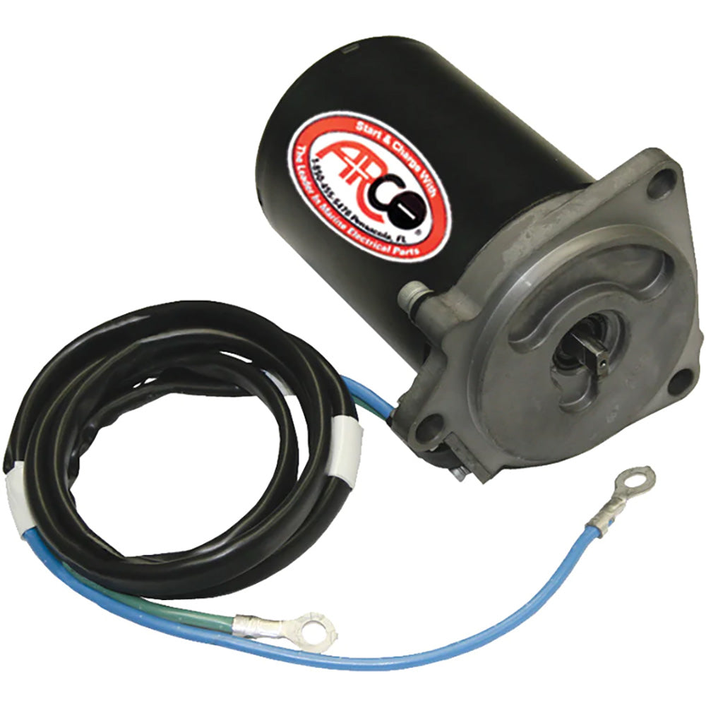 ARCO Marine Replacement Outboard Tilt Trim Motor - Yamaha, 2-Wire, 3 Bolt, Flat Blade Shaft [6263] - Premium Engine Controls from ARCO Marine - Just $395.99! 