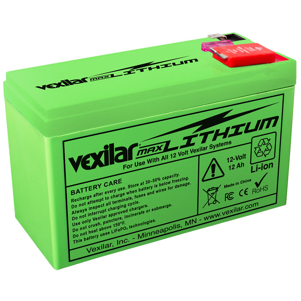 Vexilar 12V - 12 AH Max Lithium Battery [V-200L] - Premium Portable Power from Vexilar - Just $89.95! 