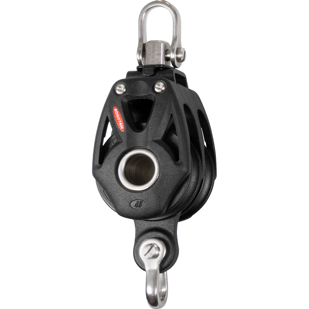 Ronstan Series 40 Orbit BB Double Block w/Becket  Swivel Shackle [RF48210] - Premium Blocks from Ronstan - Just $90.10! 