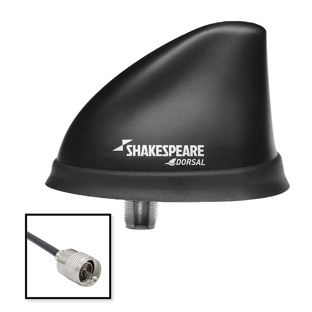 Shakespeare Dorsal Antenna Black Low Profile 26 RGB Cable w/PL-259 [5912-DS-VHF] - Premium Antennas from Shakespeare - Just $86.99! 