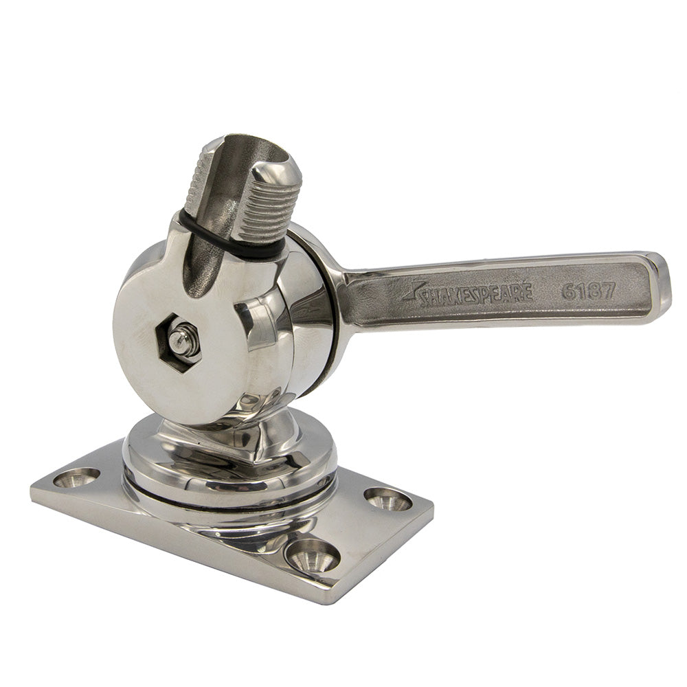 Shakespeare 6187 Sleek  Compact Stainless Steel Rotatable 4-Way Ratchet Mount [6187] - Premium Antenna Mounts & Accessories from Shakespeare - Just $79.99! 