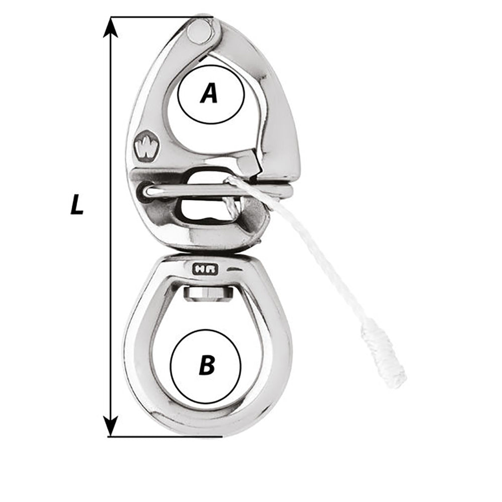 Wichard HR Quick Release Snap Shackle With Large Bail-110mm Length - 4-21/64" [02775] - Premium Shackles/Rings/Pins from Wichard Marine - Just $140.99! 