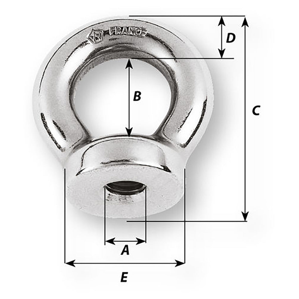 Wichard 6mm Eye Nut - 1/2" Diameter [06333] - Premium Accessories from Wichard Marine - Just $18.99! 