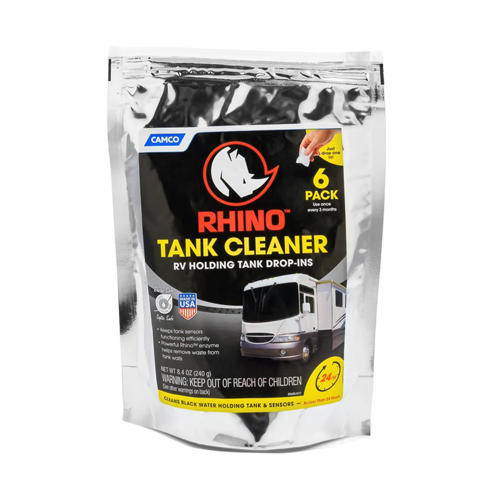 Camco Rhino Holding Tank Cleaner Drop-INs - 6-Pack [41560] - Premium Sanitation from Camco - Just $11.99! 