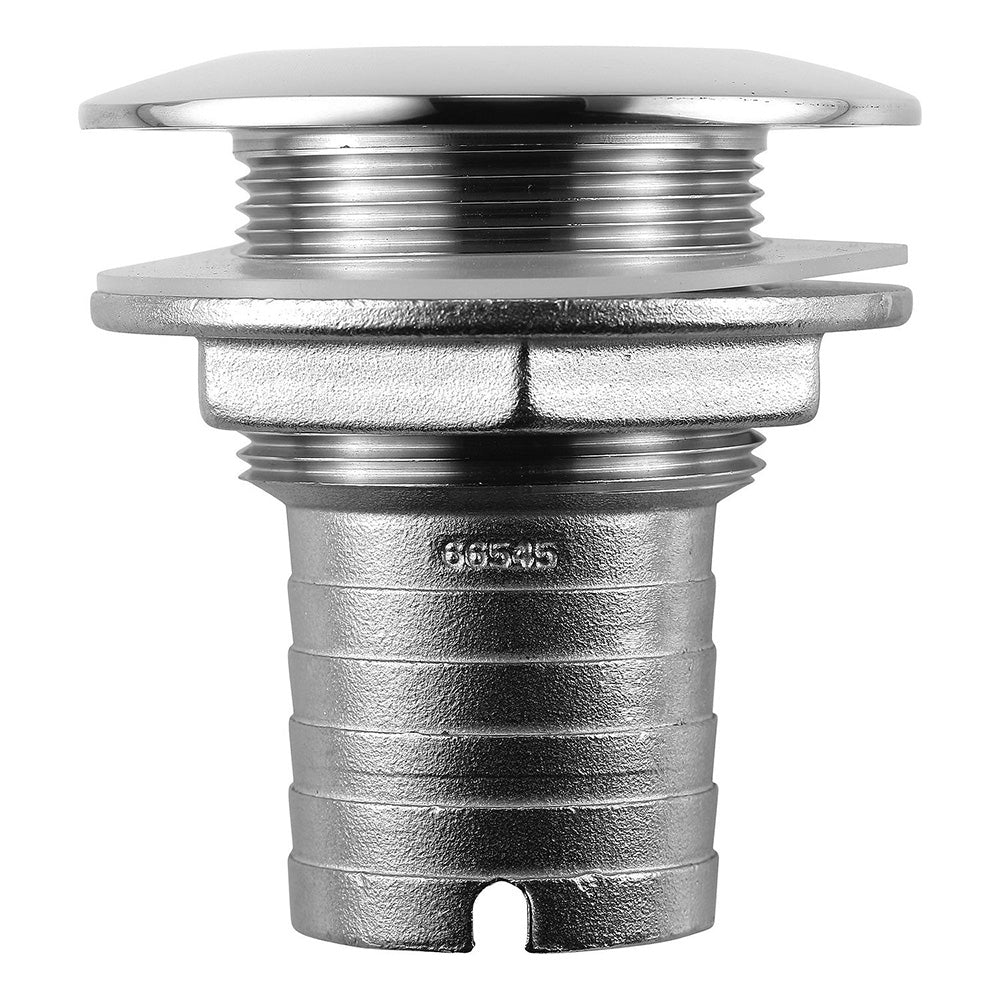 Attwood Stainless Steel Thru-Hull Short Straight Barbed - 1-1/2" Inner Diameter [66545-3] - Premium Thru-Hull Fittings from Attwood Marine - Just $47.99! 