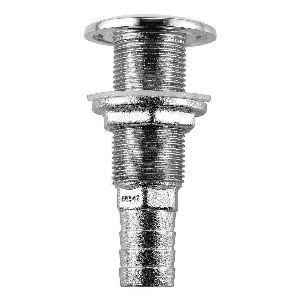 Attwood Stainless Steel Thru-Hull Standard Straight Barbed - 5/8" Inner Diameter [66546-3] - Premium Thru-Hull Fittings from Attwood Marine - Just $22.99! 