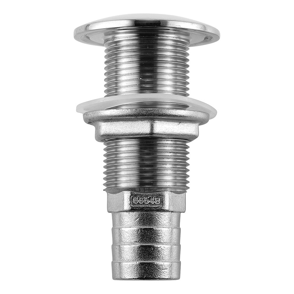 Attwood Stainless Steel Thru-Hull Standard Straight Barbed - 1" Inner Diameter [66548-3] - Premium Thru-Hull Fittings from Attwood Marine - Just $26.99! 