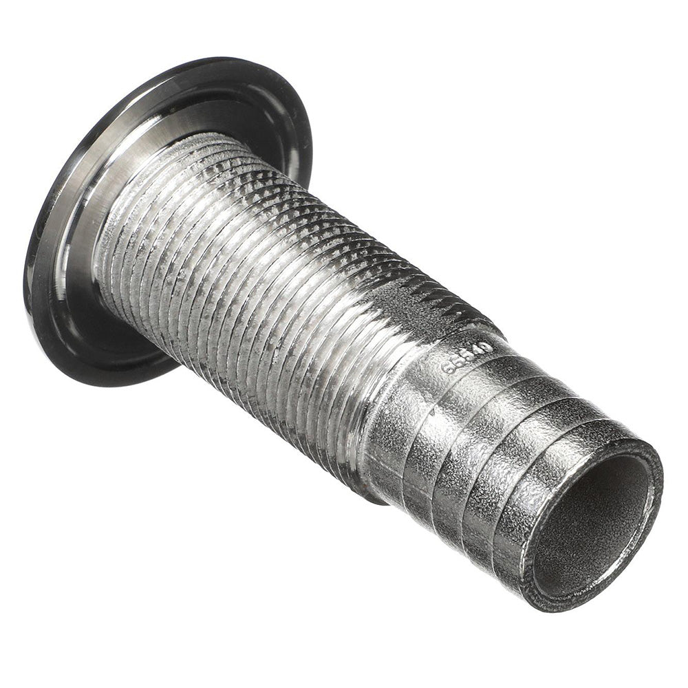 Attwood Stainless Steel Thru-Hull Standard Straight Barbed - 1-1/8" Inner Diameter [66549-3] - Premium Thru-Hull Fittings from Attwood Marine - Just $31.99! 