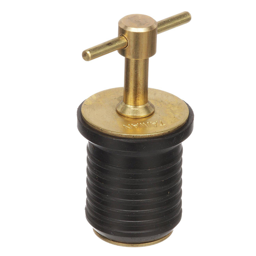 Attwood T-Handle Brass Drain Plug - 1" Diameter [7526A7] - Premium Fittings from Attwood Marine - Just $5.99! 