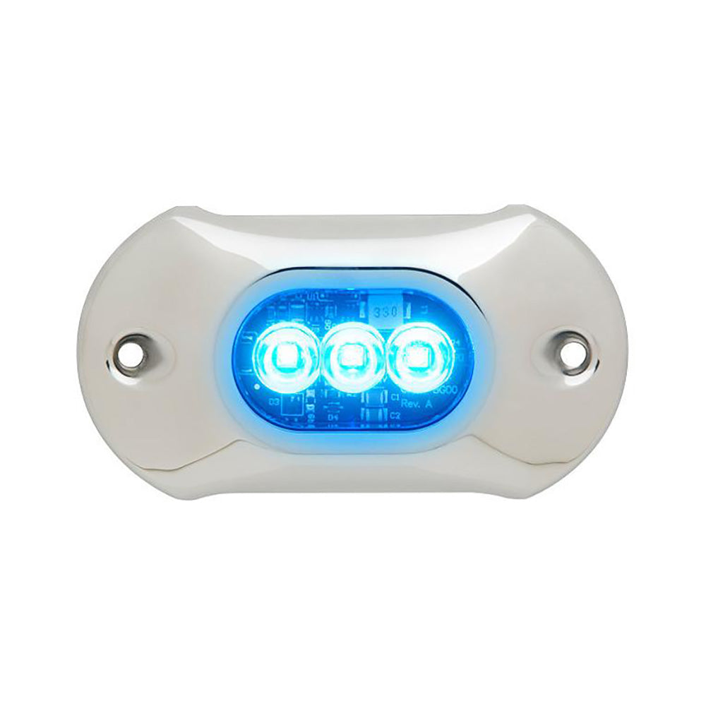 Attwood LightArmor HPX Underwater Light - 3 LED  Blue [66UW03B-7] - Premium Underwater Lighting from Attwood Marine - Just $165.99! 