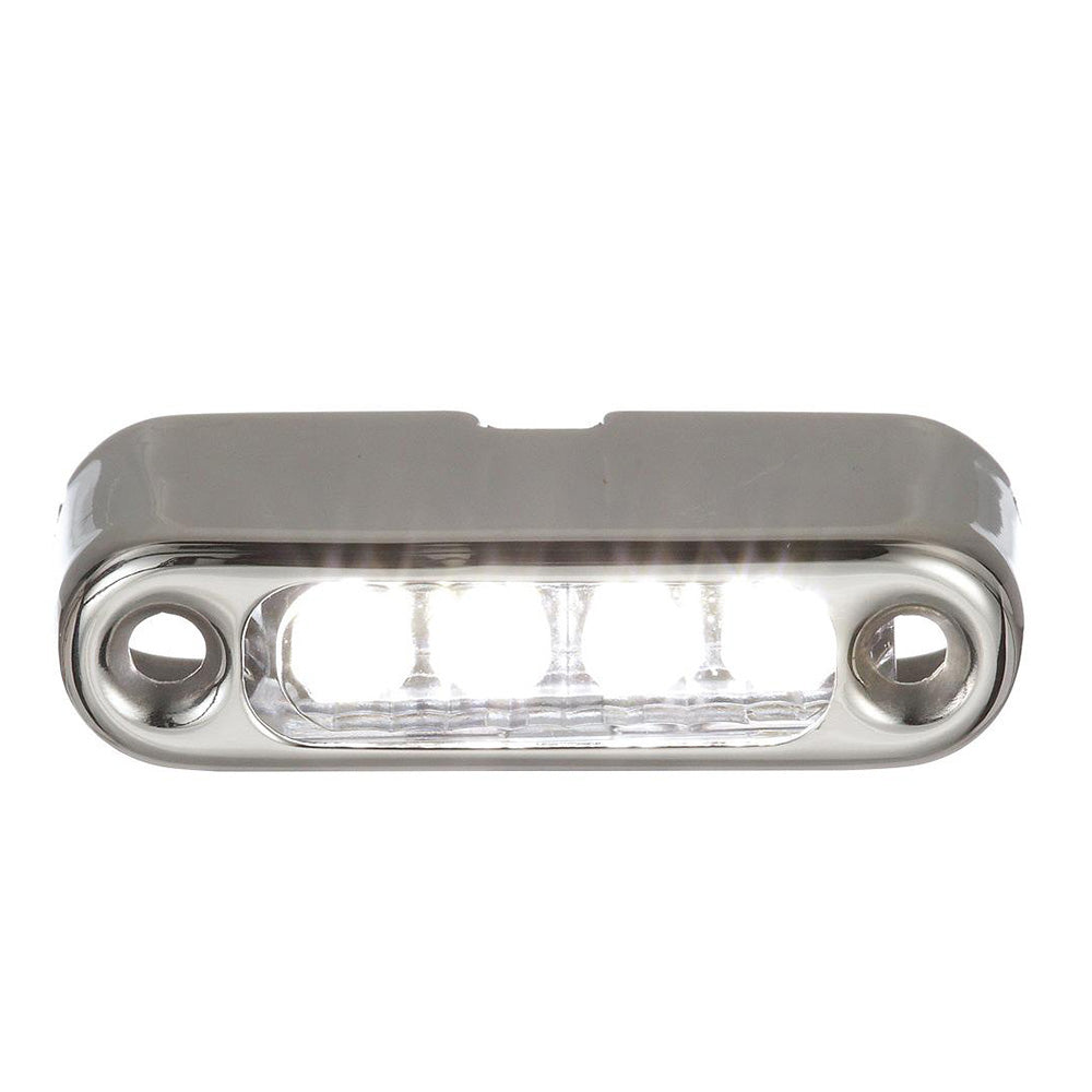 Attwood White LED Micro Light w/Stainless Steel Bezel  Vertical Mount [6350W7] - Premium Interior / Courtesy Light from Attwood Marine - Just $21.99! 