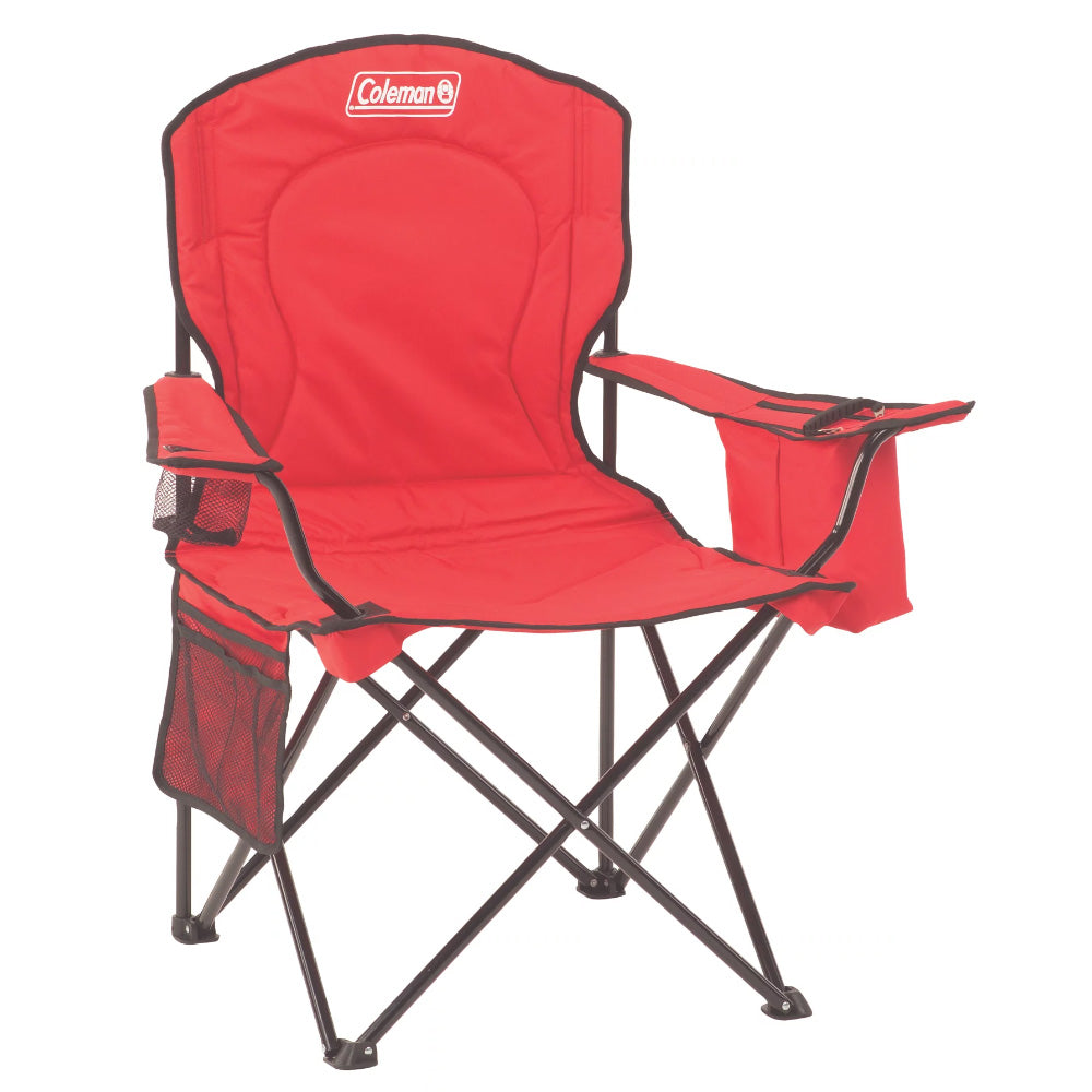 Coleman Cooler Quad Chair - Red [2000035686] - Premium Camping from Coleman - Just $44.99! 