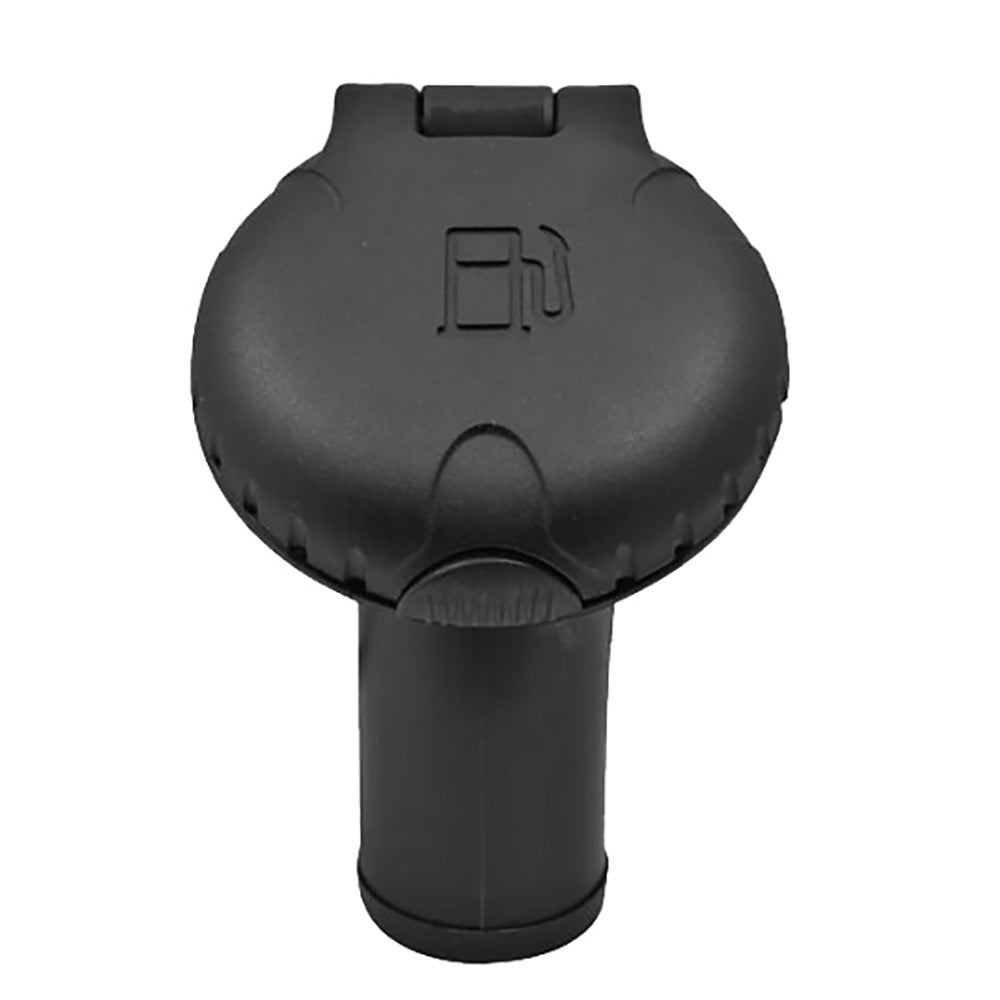 Attwood Deck Fill f/Carbon Canister System - Angled Body  Scalloped Black Plastic Cap [99DFCCAB1S] - Premium Deck Fills from Attwood Marine - Just $50.99! 