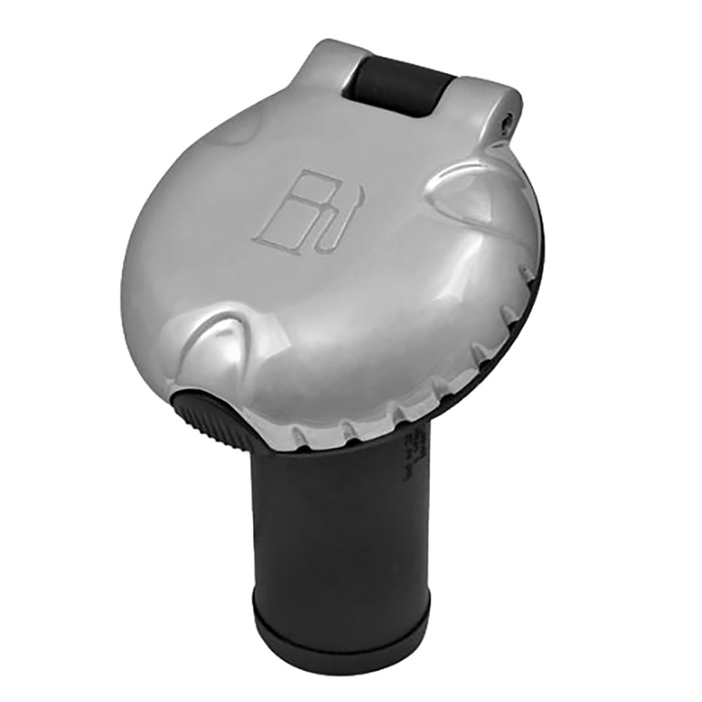 Attwood Deck Fill f/Carbon Canister System - Angled Body  Scalloped Chrome Cap [99DFCCAZ1S] - Premium Deck Fills from Attwood Marine - Just $63.99! 