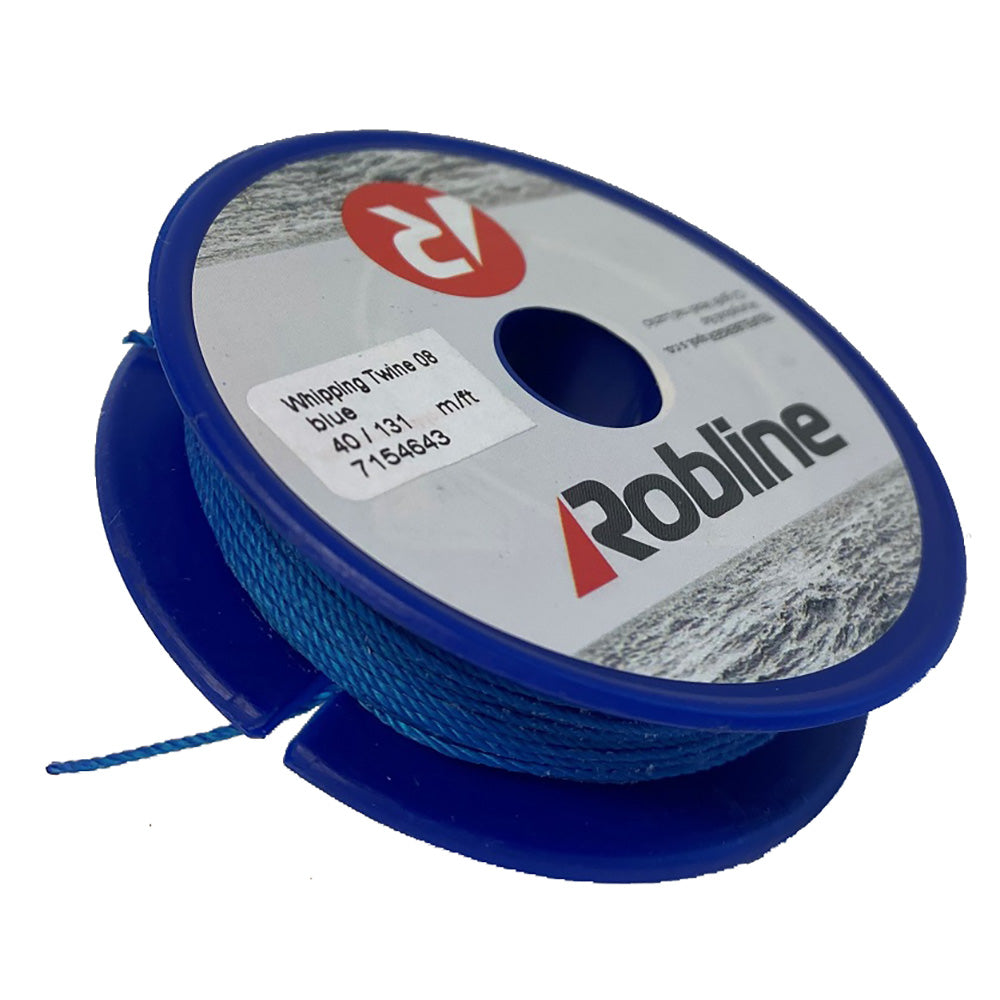 Robline Waxed Whipping Twine - 0.8mm x 40M - Blue [TYN-08BLUSP] - Premium Rope from Robline - Just $5.99! 