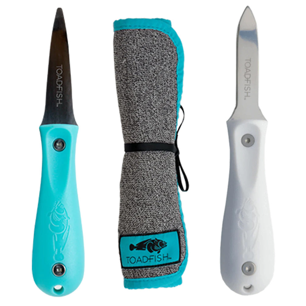 Toadfish Shuckers Bundle - Put Em Back Oyster Knife, Professional Oyster Knife  Cut-Proof Shucking Cloth [1014] - Premium Deck / Galley from Toadfish - Just $64.99! Shop now at Boat Gear Depot